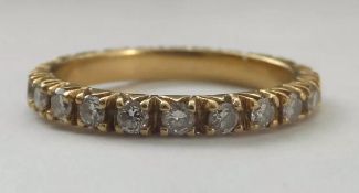 Antique Diamond Eternity 18ct Ring