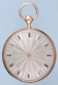 Gold Quarter Repeating Cylinder Pocket Watch