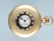 Gold Half Hunting Cased Pocket Watch by Dent
