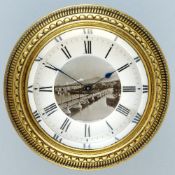 Small Clock with View of Lake Geneva