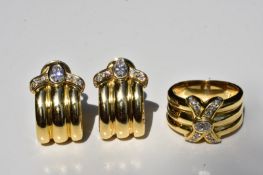 Chopard Earrings with Matching Ring