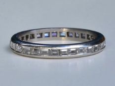 Diamond Eternity Ring Set in Platinum