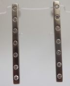 18ct Gold Diamond Earrings 18k White