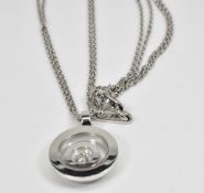 Chopard Diamond Pendant Necklace Set in 18k White Gold