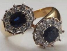 18ct Gold Sapphire and Diamond Ring