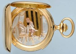 Erotic Gold Quarter Repeating Pocket Watch