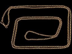 c1900 Long 9 Carat Gold 32g Muff Chain