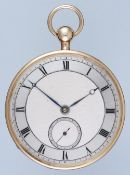 Gold Quarter Repeating Cylinder Pocket Watch