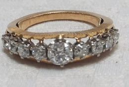 Antique Diamond 18ct Gold Platinum Ring