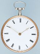 Silver & Gold Quarter Repeating Pocket Watch by Leroy