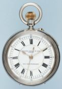 Unusual Silver English Centre Seconds Lever