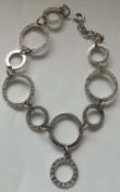 Vintage Diamond 18k 18ct White Gold Bracelet