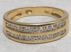 18k Yellow Gold Diamond Eternity Ring