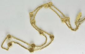Cartier Station Necklace Set in 18k Yellow Gold