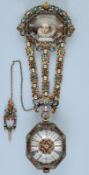 Unusual 17th Century Style Watch and Chatelaine