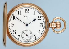 Gold American Full Hunter Pocket Watch