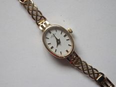 9ct Gold Rotary Bracelet Watch