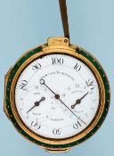 Rare Gilt and Shagreen English Pedometer