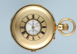 English Gold Half Hunting Cased Minute Repeating Chronograph