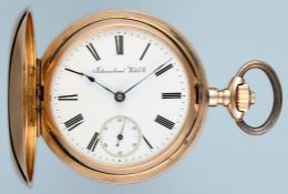 Gold Hunting Cased Watch by International Watch Co.
