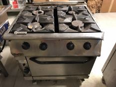 Mareno 4 Burner Gas Oven - NO RESERVE
