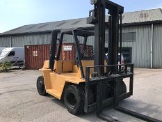 Daewoo 7.0 Tonne Diesel Forklift, 3.7 Metre Clear View Duplex Mast, Twin Wheels