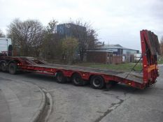 2004 King GTS 44 Low Loader Trailer Step Frame Out Riggers MOT Nov 19 Rear Steer