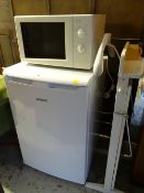 Beko under counter fridge, Sanyo microwave & trouser press E/T
