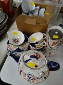 A small parcel of Gaudy Welsh & other similar teaware