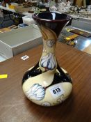 A rare 2007 Moorcroft design studio special collection twin-handled vase (exclusive markings) &