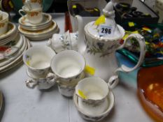 A Royal Albert Brigadoon coffee set