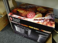 A boxed Russell Hobbs electric mini kitchen E/T