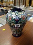 A Moorcroft vase in the 'Anatolia' pattern by Rachel Bishop, made for the Moorcroft collector's club