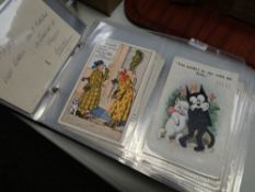 A folder of early twentieth century postcards of locations in South Wales including Cardiff