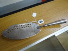 Hallmarked Scottish silver fish slice (A/F)