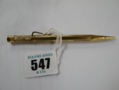A Sampson & Mordan 9ct gold ever-point pencil, 15gms