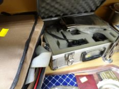 Cased Pentax & Olympus cameras & equipment