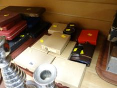 Collection of various boxed as new hip flasks & cups