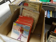 Quantity of vintage 'Girl' annuals, John Bull, The New Yorker magazines