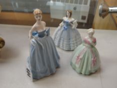 Three Coalport figures 'Nina', 'Abigail' & 'Gemma'