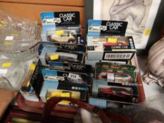Collection of various boxed Diecast cars from the Classic Car model collection etc