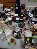A parcel of various china teaware & ornaments