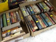 Two boxes of vintage hardback novels