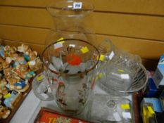 Parcel of glassware, jugs & bowls etc