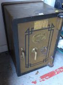 A vintage Phillips & Son of Birmingham, fire & thief resisting floor standing safe (with key)