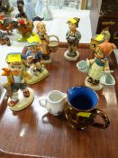 Six Goebel West German figures etc