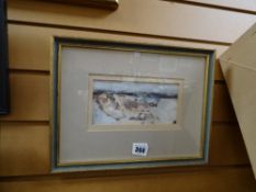 VINCENT WILSON mixed media entitled 'Hillside in January'