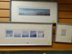 Three framed limited edition prints by Welsh artist NAOMI TYDEMAN