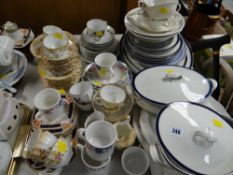 Large quantity of various English Staffordshire dinner & teaware in various patterns