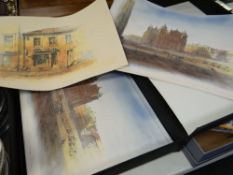 A folder of unframed signed limited edition prints by Australian artist Murray Zamoni